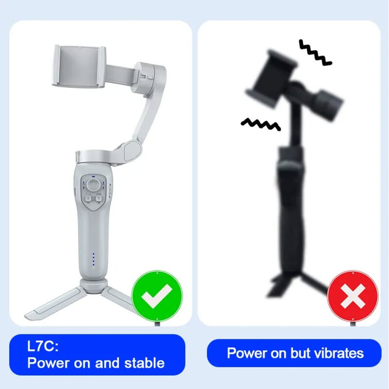 Foldable Gimbal Stabilizer Supplier - OEM L7Cpro AI Face Tracking for Phone Foldable Stabilizer Tripod