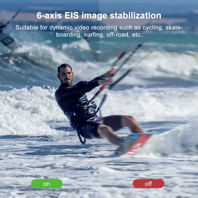 Pocket Action Camera Supplier - OEM Long Battery Life 30M Waterproof 5G WiFi CMOS for C300 4K