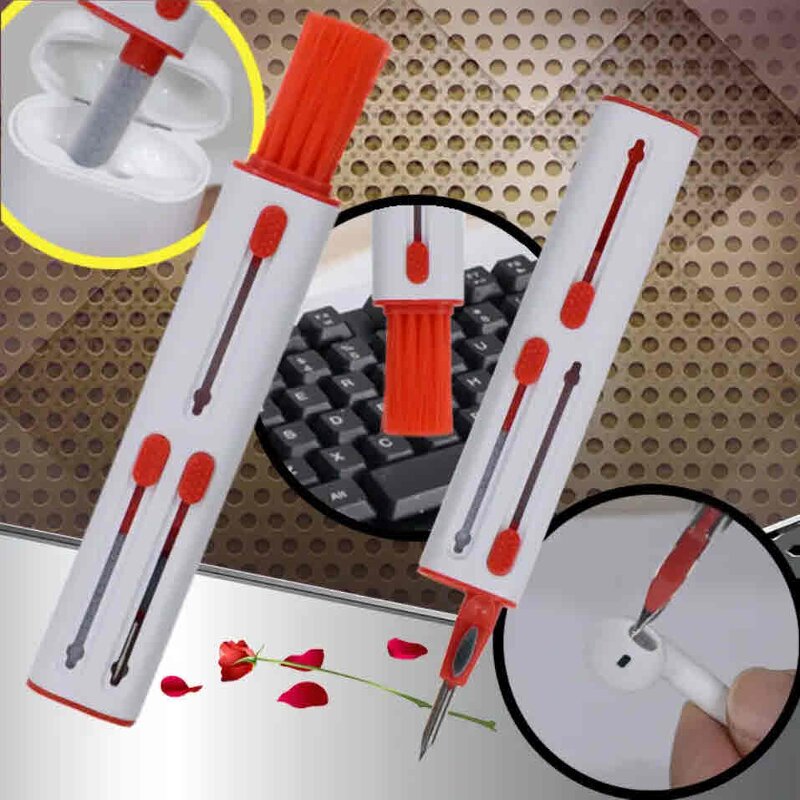 Multifunctional Pen Cleaner Factory - OEM Custom 4 in 1 Keyboard Cleaning Dust Wireless Earphone Brush