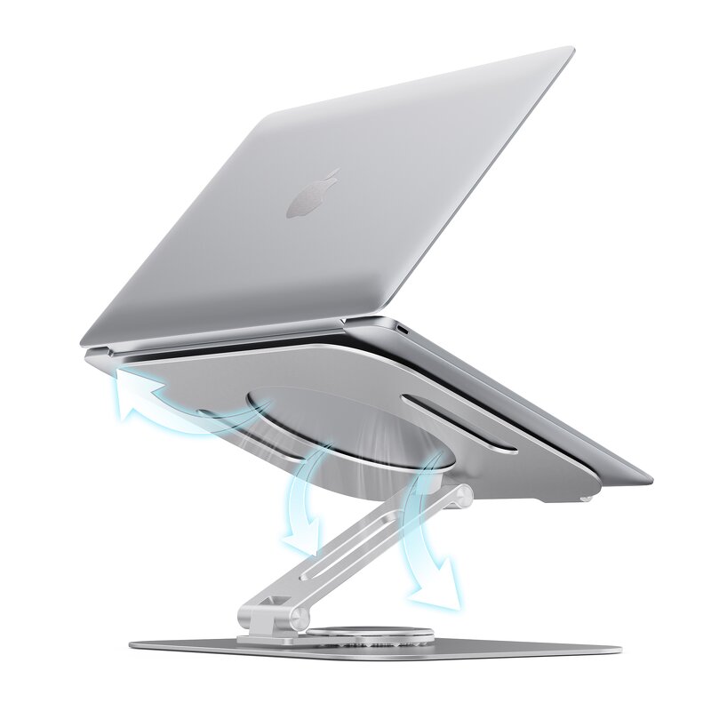 Aluminum Laptop Stand Supplier - OEM High Quality 360 Degree Rotatable Ergonomic Foldable Direct From Factory