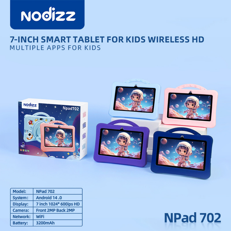 Educational Tablet Manufacturer - OEM 2026 New 7 Inch Capacitive Screen Wi-Fi HD NPad 702 3200 Mah