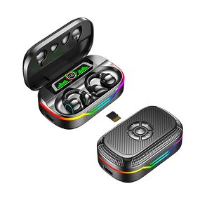 Earphone Factory - OEM 2024 New DX-15 Ear-clip TWS RGB Light Gaming with Power Bank