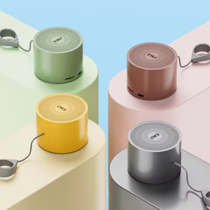 Outdoor Pendant Speaker Supplier - OEM EWA A129 Portable Lanyard Mini Steel Cannon BT 5.0 Audio