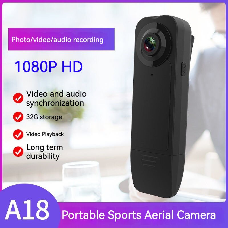 Back Clip Camera Manufacturer - OEM High Resolution 1080P Portable with MicroSD for Meeting Outdoor