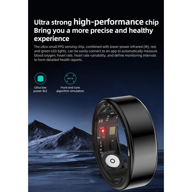 Smart Ring Manufacturer - OEM HR19 Ultra Strong High-Performance 24-Hour Health Monitoring