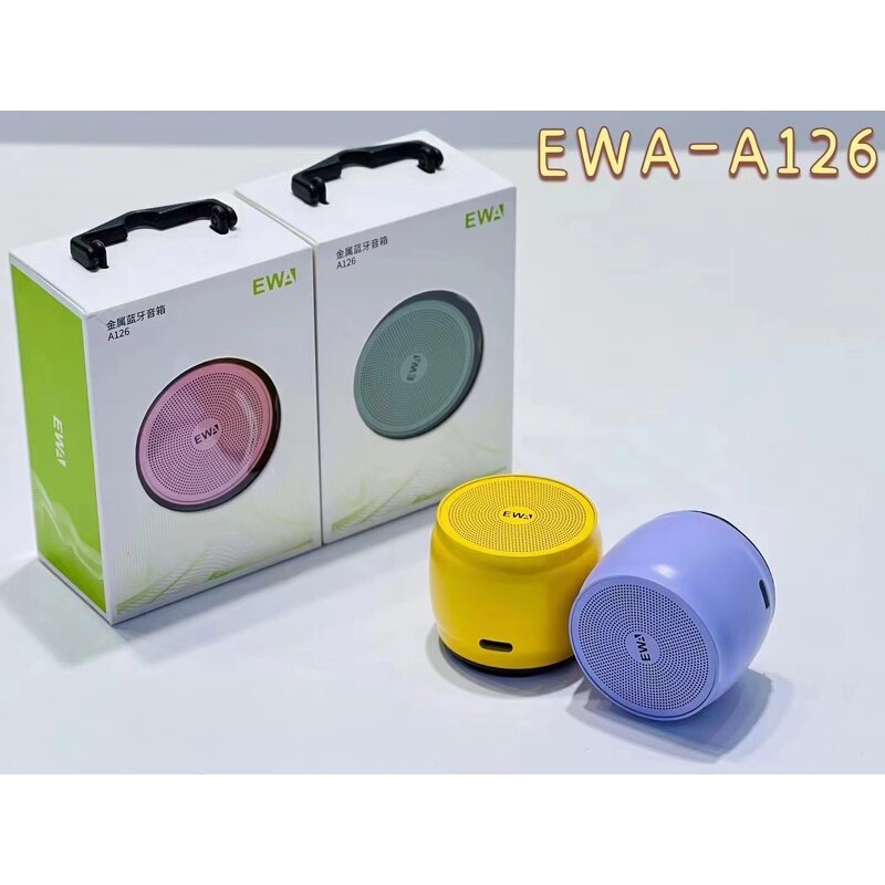 Mini Wireless BT Speaker Factory - OEM EWA A126 Hi-Fi Portable Metal Small for Phones Parties