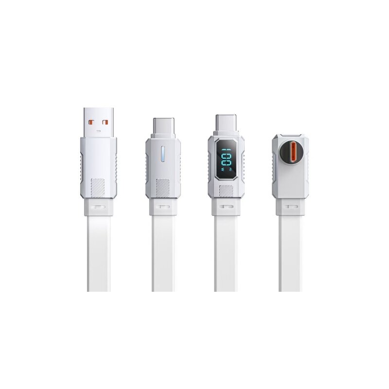 LED Digital Display Cable Factory - OEM 66W 27W Zinc Alloy Metal Mecha Style USB Type-C