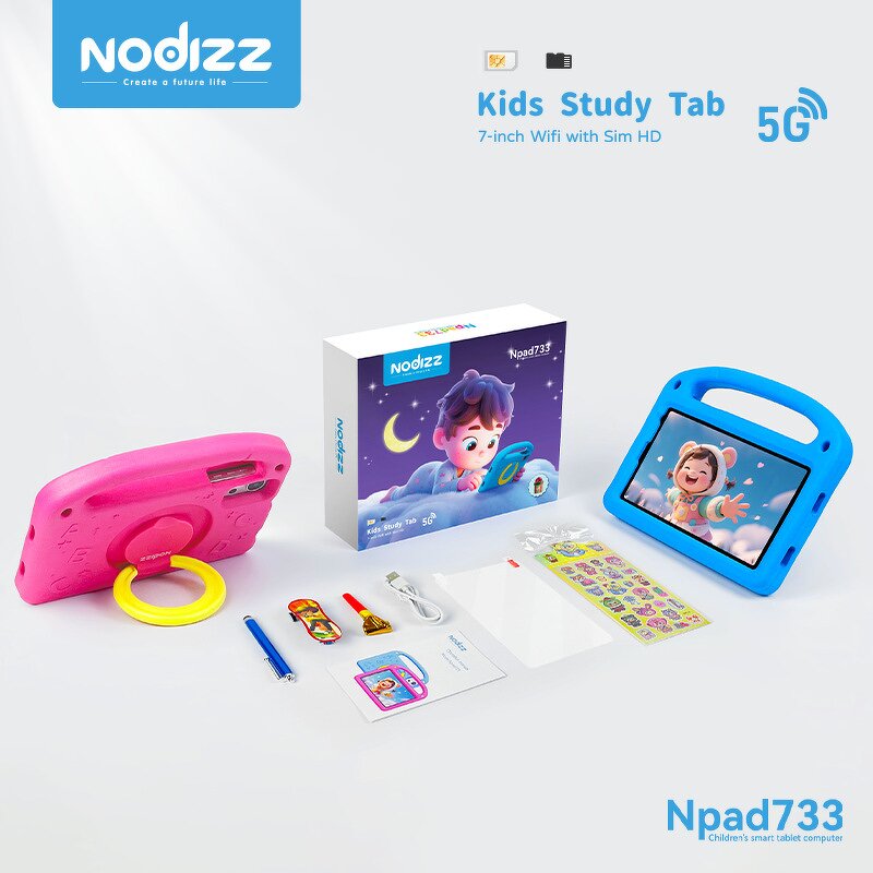 Kids Study Tab Factory - OEM Npad733 6+128GB Wifi with Sim HD Custom Android 10 7-inch