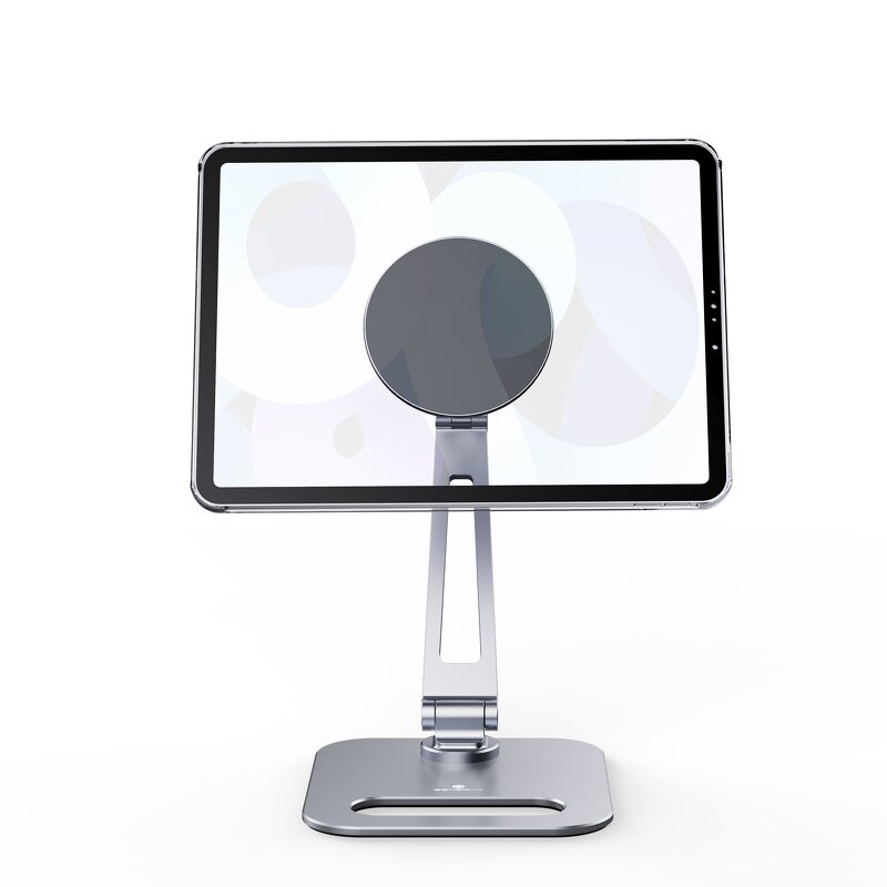 Magnetic Tablet Stand Supplier - OEM 2024 360 Degree Rotating Adjustable Ergonomic Aluminum Alloy Swivel