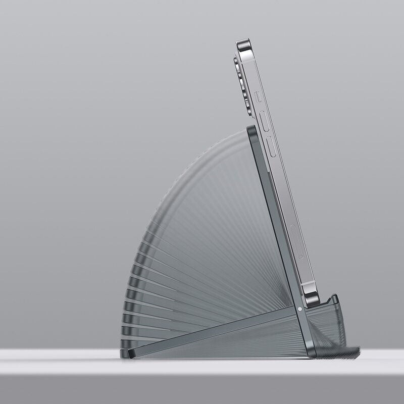 Aluminum Cell Phone Stand Manufacturer - OEM 2024 Alloy Slim Mini Desktop Portable Foldable Adjustable