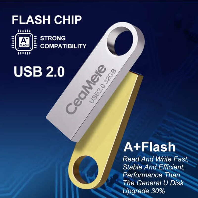USB 2.0 Flash Drives Factory - OEM 8GB 128GB Memory USB Stick Metal Pen Drive