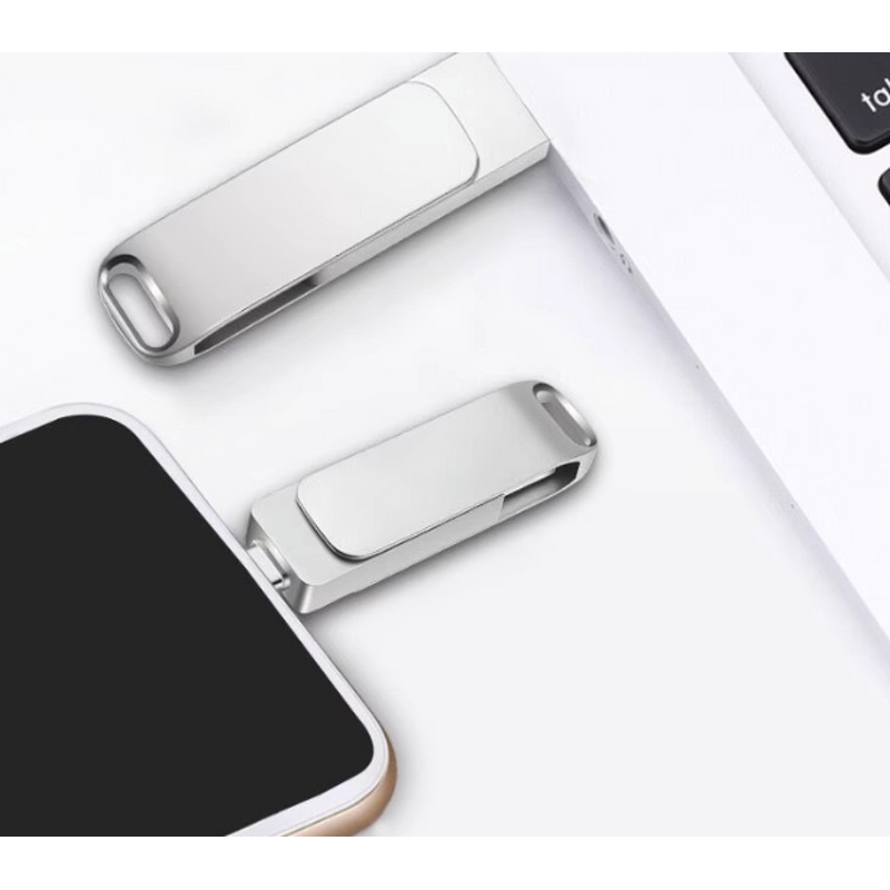 Type-C Flash Drive Supplier - OEM New Arrival 3.0 Metal C OTG with Customized Engraved Logo 16GB 128GB