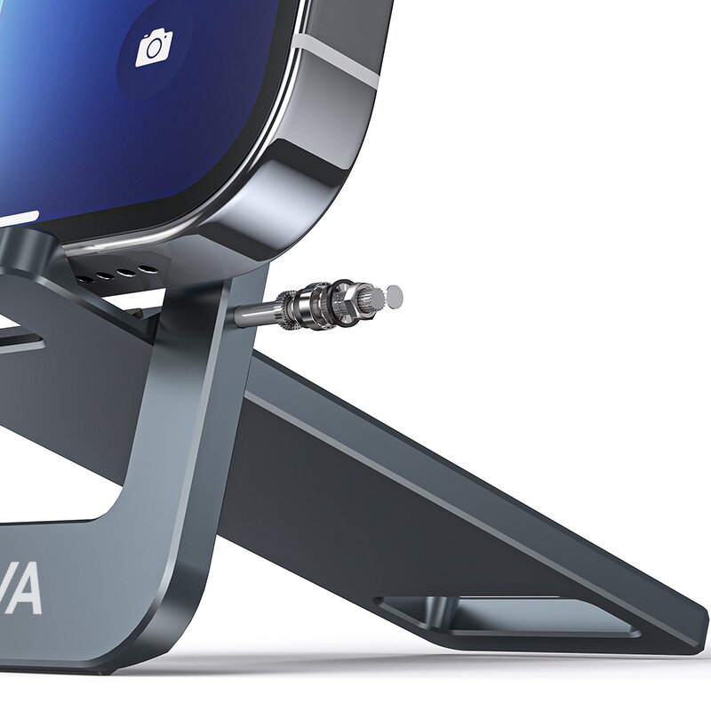 Aluminum Cell Phone Stand Manufacturer - OEM 2024 Alloy Slim Mini Desktop Portable Foldable Adjustable