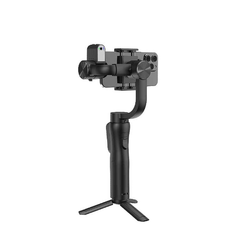 AI Face Tracking Gimbal Supplier - OEM S5Bpro 360 Auto with Ultra Wide Lens Angle AI Module LED