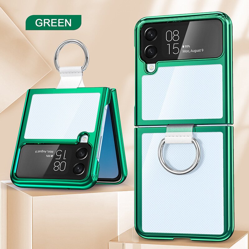 Phone Case Factory - OEM for Samsung Z Flip 4 3 With Ring Electroplated