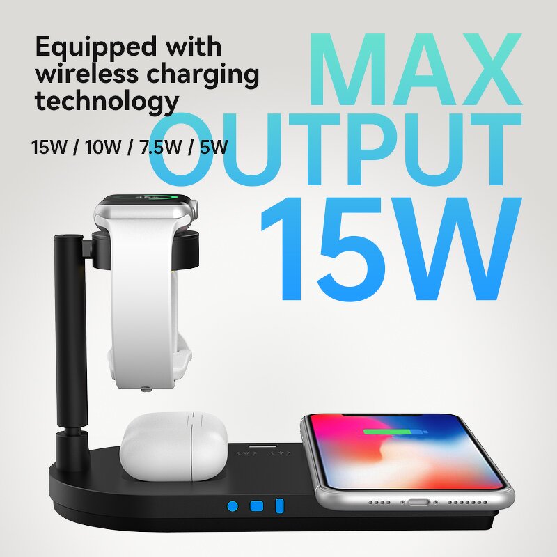 Wireless Charger Supplier - OEM 15W Smart Plug PD Compatible 3-in-1 Fast for iPhone Android