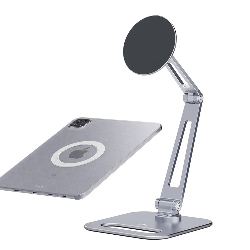 Magnetic Tablet Stand Supplier - OEM 2024 360 Degree Rotating Adjustable Ergonomic Aluminum Alloy Swivel