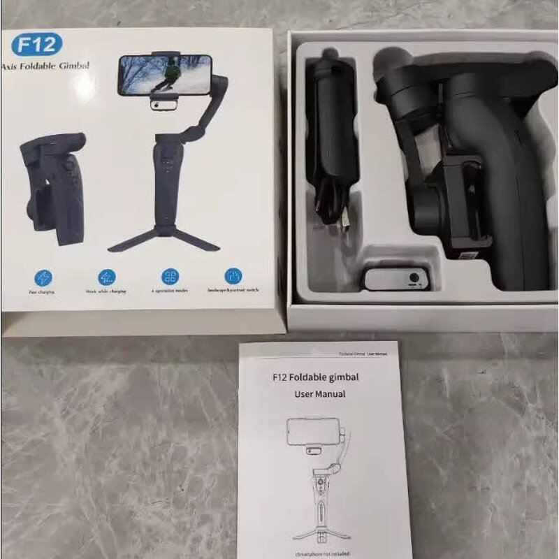 Handheld Gimbal Supplier - OEM Stock Hot Sale F12 Camera Stabilizer with Tripod Face Tracking