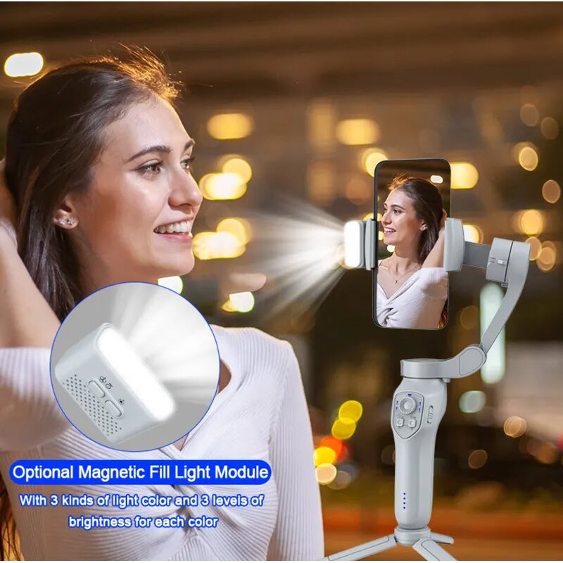 Foldable Gimbal Stabilizer Supplier - OEM L7Cpro AI Face Tracking for Phone Foldable Stabilizer Tripod