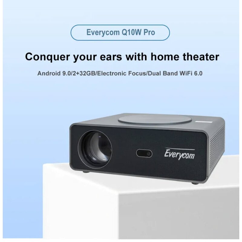 Home Video Projector Manufacturer - OEM Q10W Pro 1080P Full HD Android 3+64GB WLED LCD 4K TV