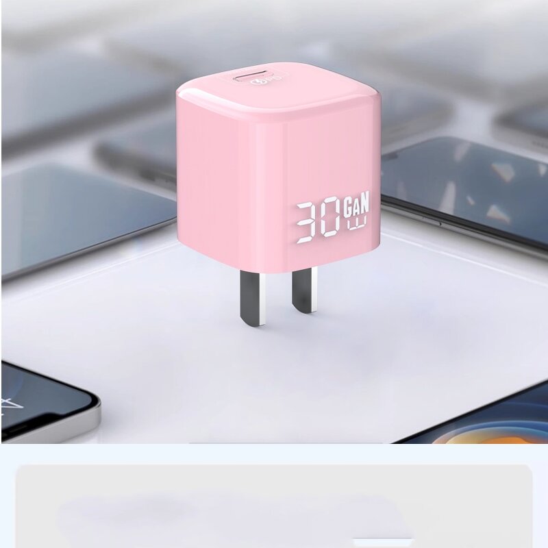 Wall Charger Manufacturer - OEM 2024 Factory Customizable PD30W GAN Crystal Case Small Size