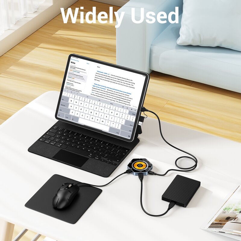 USB Hub Docking Station Supplier - OEM 15w 6-in-1 Accurate Positioning Charging Stand Usb3.0 Sd/tf Reader