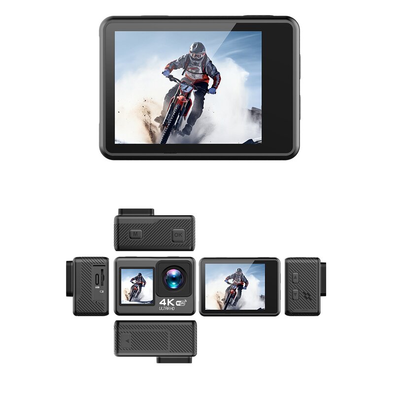 Action Camera Manufacturer - OEM High Definition 4K 1080P 60FPS Touch Screen for GoPro YouTube