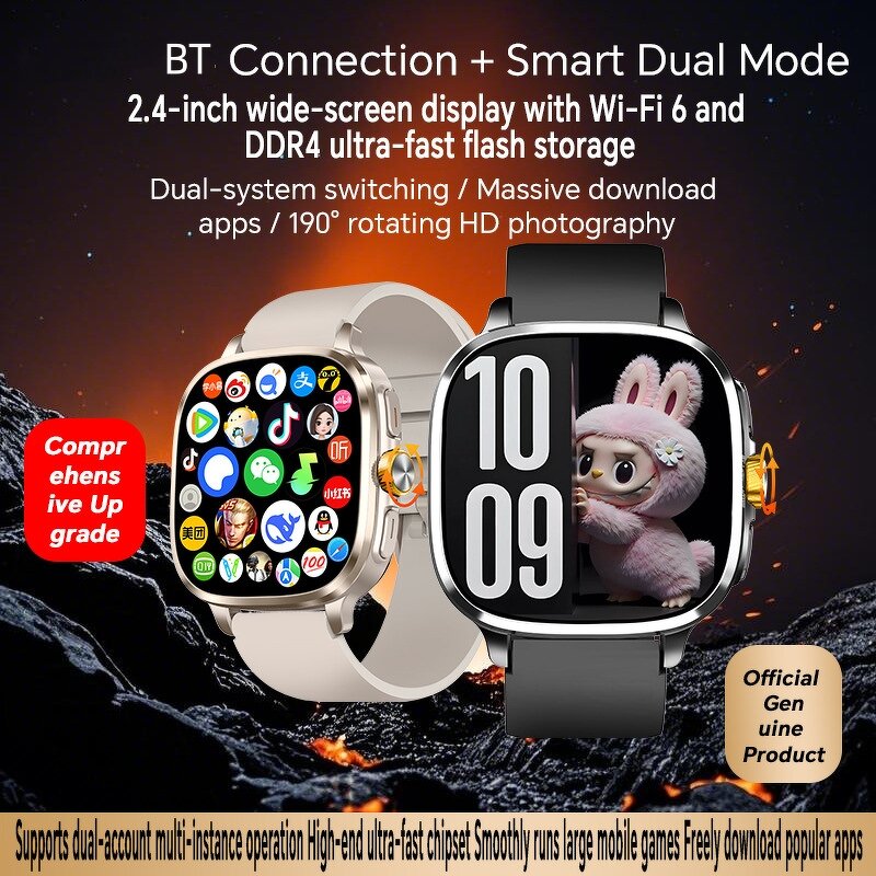 Smart Watch Supplier - OEM S99 Rotate Camera 2.4inch AMOLED AI Voice Assistant APP NFC WIFI GPS