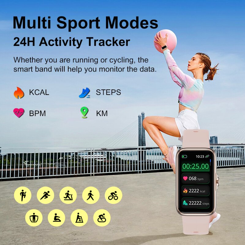 Smart Bracelet Manufacturer - OEM T54A Sports 1.47 Large Screen Blood Pressure Heart Rate