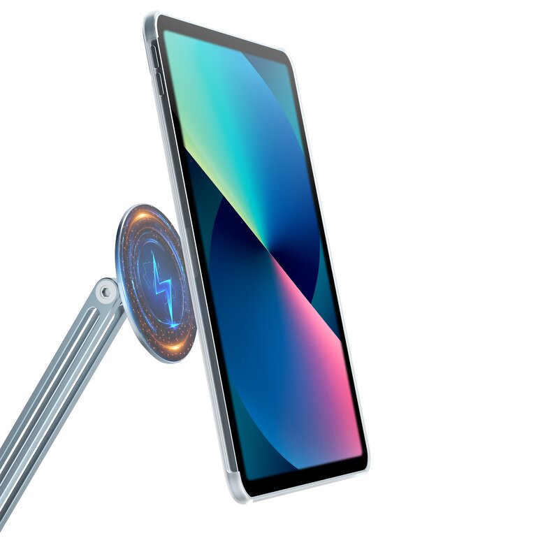 Cantilever Tablet Stand Factory - OEM 2024 Portable 3 Section 360 Degree Rotating Aluminum Lazy Desktop