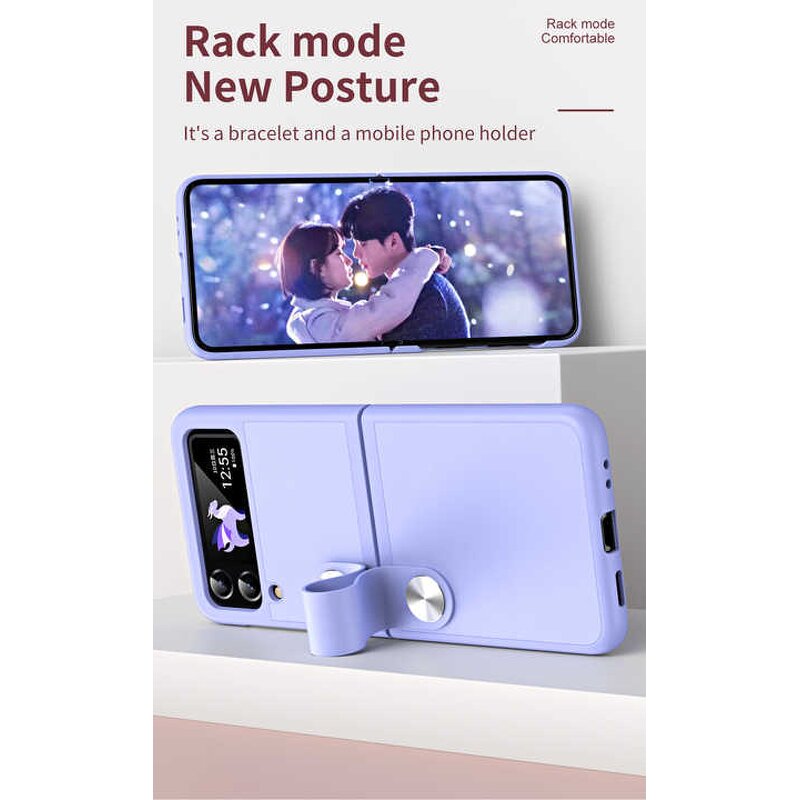 Phone Cases Supplier - OEM Strap-type Plain for Samsung Galaxy Z Flip 7