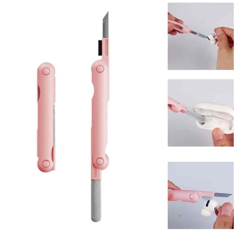 Earphones Case Cleaner Factory - OEM New Foldable for Earphones Case Cleaning Pen Tools Brush
