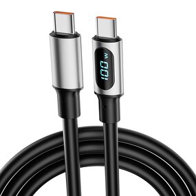 USB Type Data Cable Manufacturer - OEM 100W Super Fast LED Real-Time Digital Display for iPhone