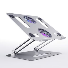 Adjustable Laptop Stand Factory - OEM Desktop Aluminum with Cooling Fan Foldable Minimalist Design