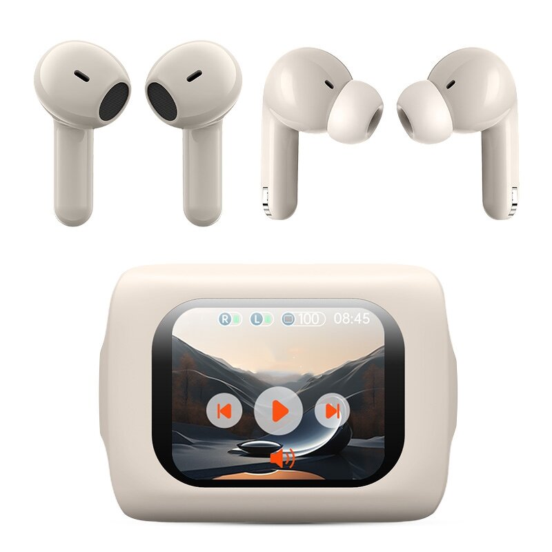 TWS Earbuds Factory - OEM 5.4 ANC HIFI Sports Semi-in-ear Noise Cancelling Digital Display IPX5 Waterproof