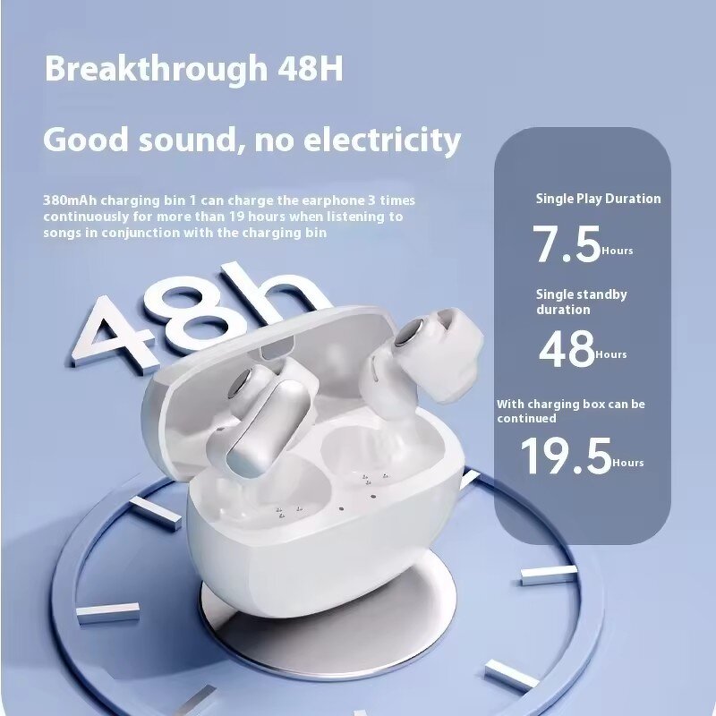 Headset Factory - OEM V12 Clip-on BT5.3 Ultra Long Life Comfortable Surround Sound