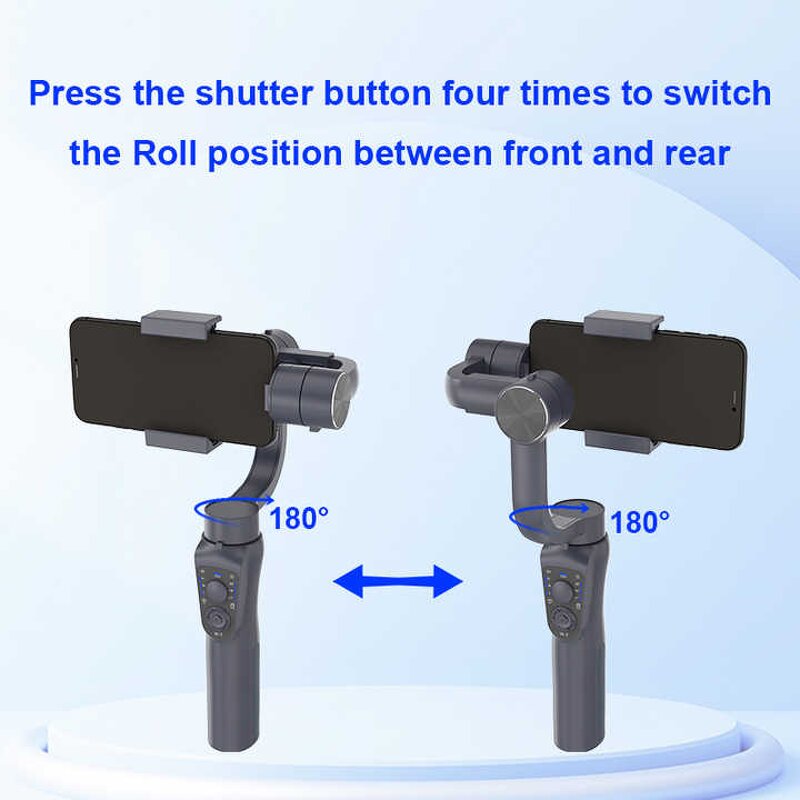 AI Tracking Gimbal Manufacturer - OEM S5Bpro 360 Auto Face Tracking with Ultra Wide Lens Angle LED