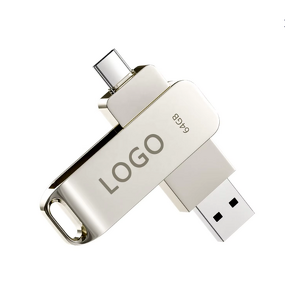 Type-C Flash Drive Supplier - OEM New Arrival 3.0 Metal C OTG with Customized Engraved Logo 16GB 128GB