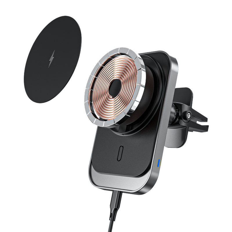 Auto Wireless Charger Supplier - OEM Newest 15W Fast Magnetic QC3.0 PD ABS Car Phone Holder