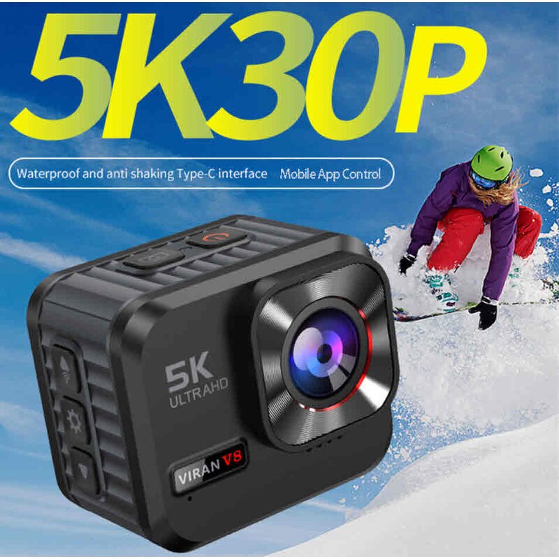 Bike Action Camera Supplier - OEM Waterproof 5K 30FPS Headband Shockproof Bare-Metal Neutral OEM