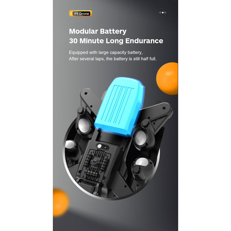 Foldable Quadcopter Drone Supplier - OEM P9 PRO 8K Dual Camera Optical Flow 360 Obstacle Avoidance