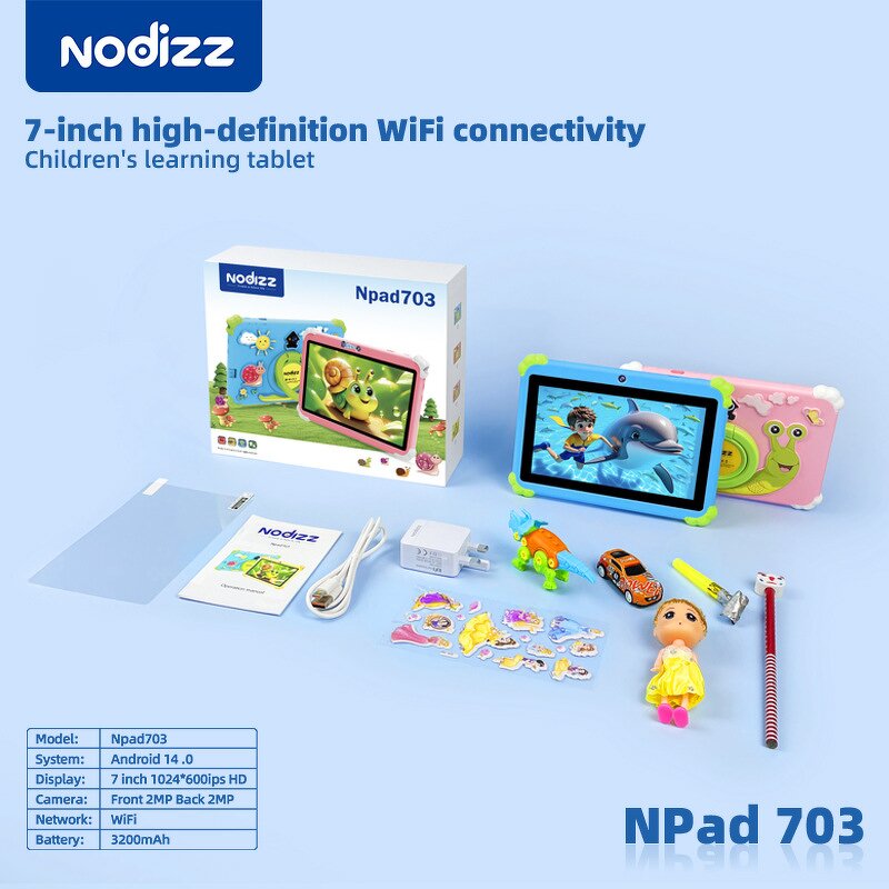 Android Kids Tablet Factory - OEM 7 Inch for Children High Quality WiFi Educational Games 12GB MTK 4G