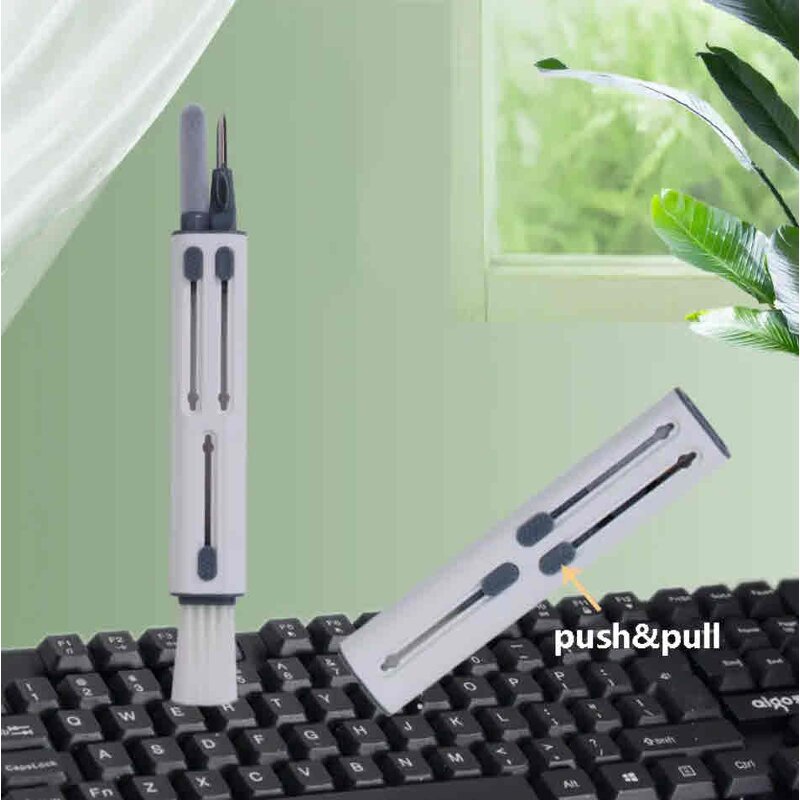 Multifunctional Pen Cleaner Factory - OEM Custom 4 in 1 Keyboard Cleaning Dust Wireless Earphone Brush