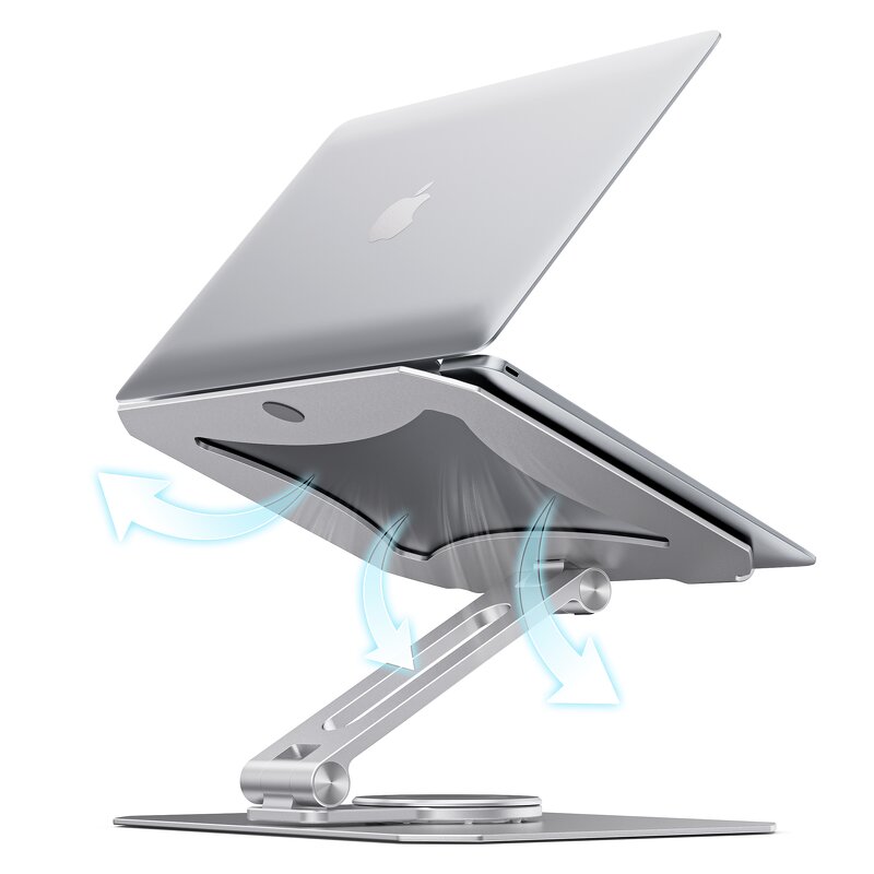 Laptop Lifter Stand Manufacturer - OEM Best Selling Aluminum Alloy 360 Degree Rotating Swivel Ergonomic