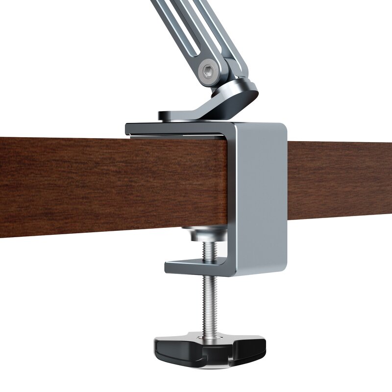 Cantilever Tablet Stand Factory - OEM 2024 Portable 3 Section 360 Degree Rotating Aluminum Lazy Desktop