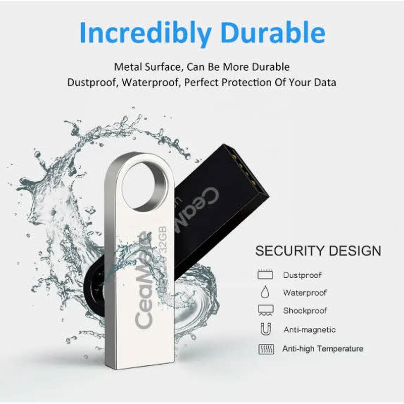 USB 2.0 Flash Drives Factory - OEM 8GB 128GB Memory USB Stick Metal Pen Drive