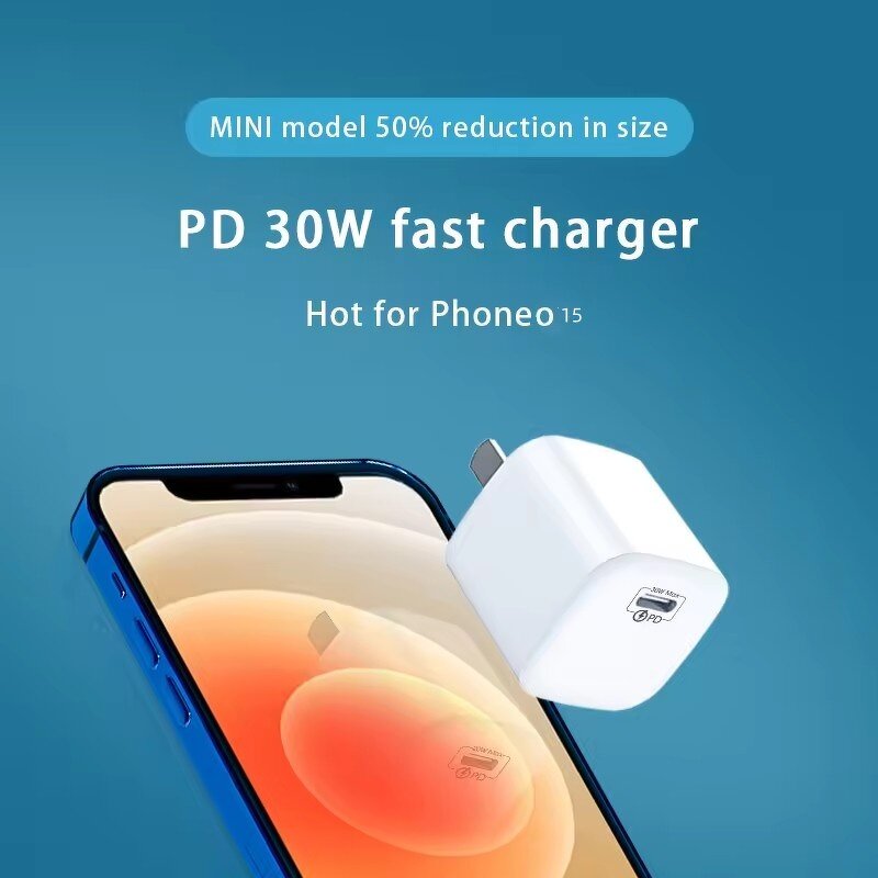 Fast Charger Supplier - OEM Customized 30W PD30W Small Ice Cube for Apple with QC3.0