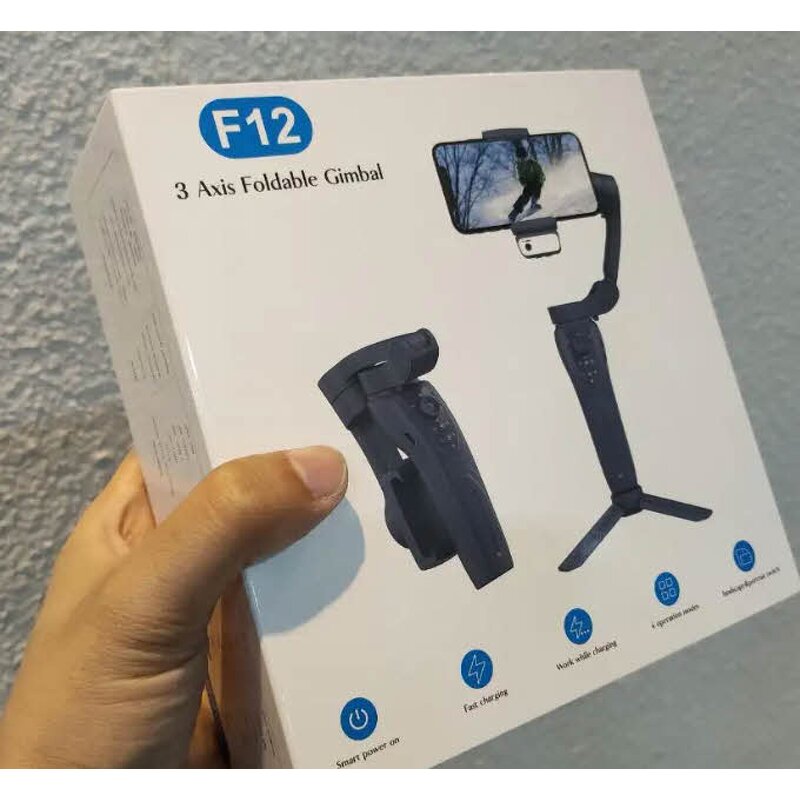 Handheld Gimbal Supplier - OEM Stock Hot Sale F12 Camera Stabilizer with Tripod Face Tracking