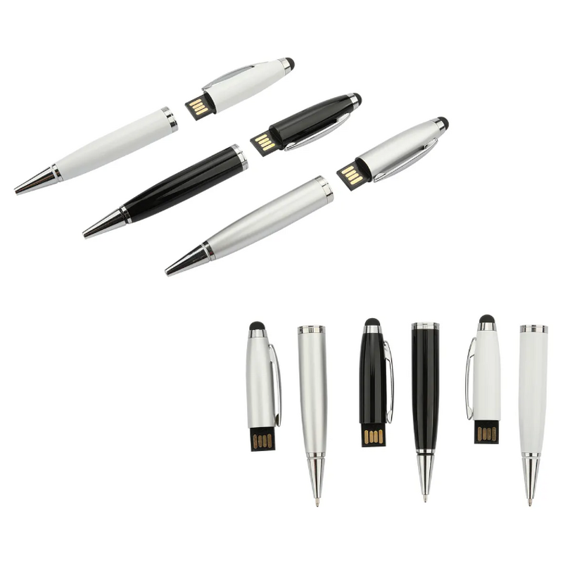 USB Flash Drive Stylus Supplier - OEM 2.0 Stylus Touch Pen Metal Construction New Box 1GB 8GB