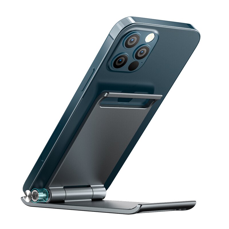 Desktop Phone Stand Supplier - OEM 2024 Custom Logo Premium Mini Flexible Aluminum Alloy Universal